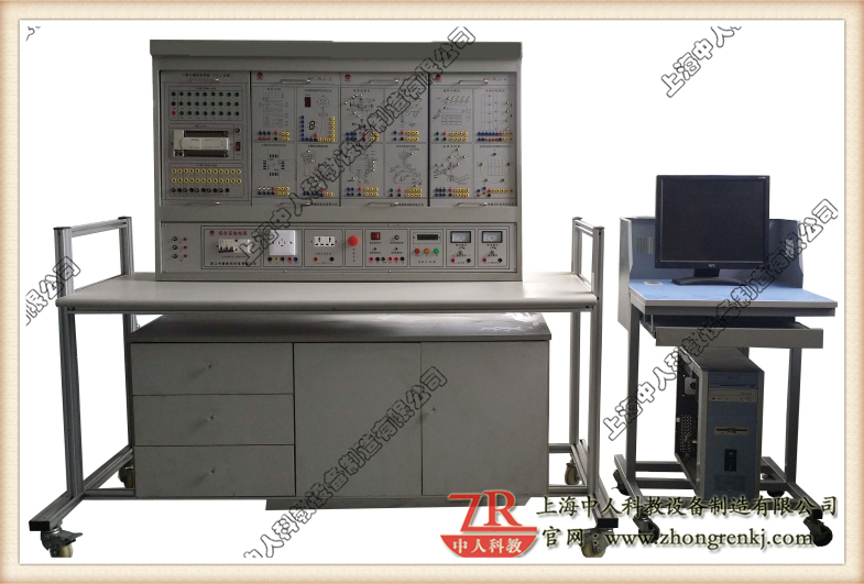 可编程控制器、触摸屏、变频器、综合实训装置