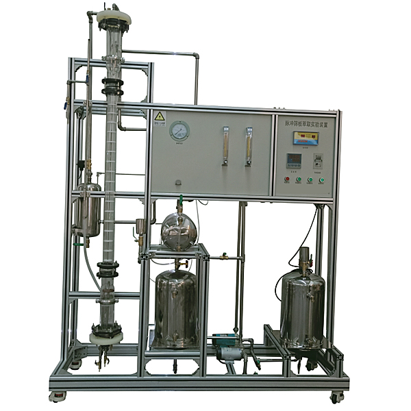 筛板萃取塔传质效率实验台,变频器调动速度系统实验装置
