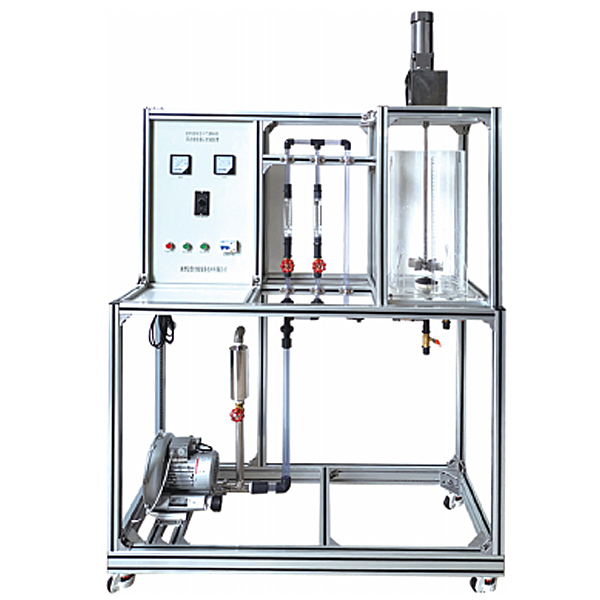 液-液相搅拌功率测试实验装置(图1) 液-液相搅拌功率(W)(W)(W)测量试验实验装置,透明液压教学实验台